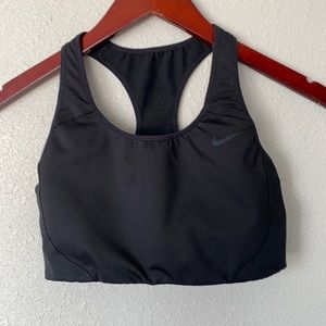 Nike pro dri fit high support black sports bra